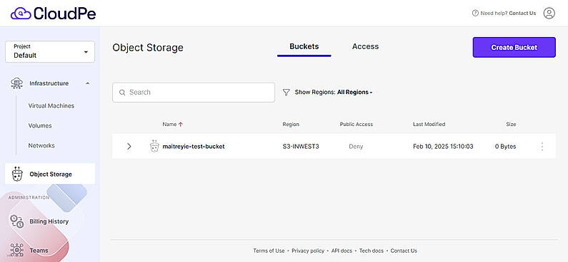 Object Storage - Bucket