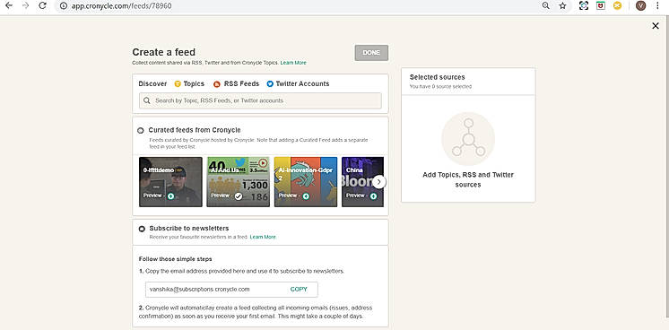 Create Feed