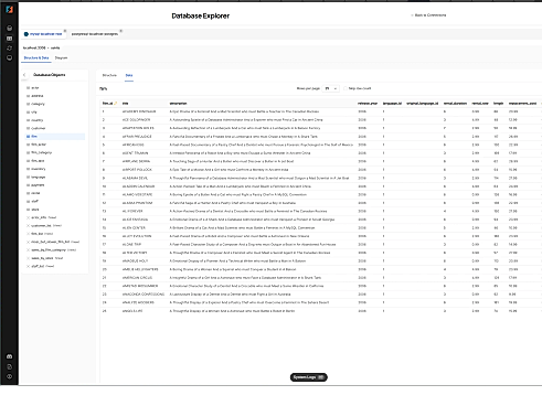 Database Explorer