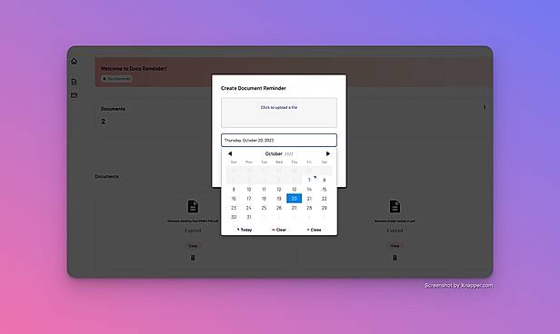 Set Reminder Slide