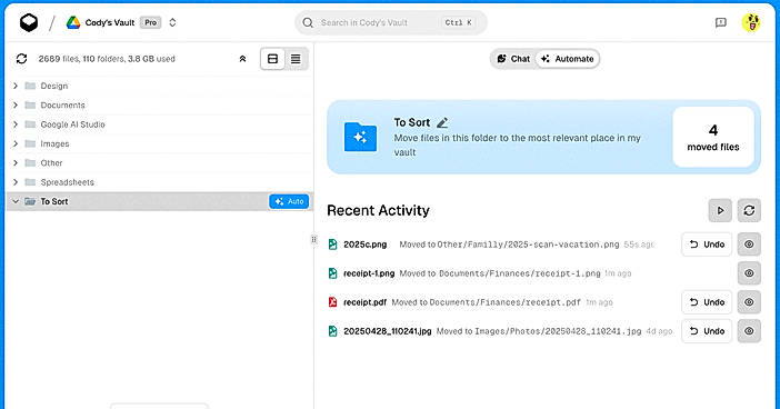 Automated folders