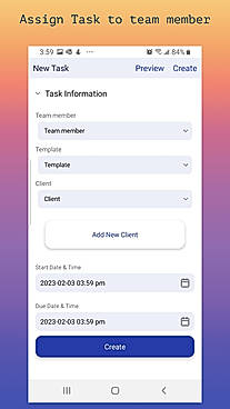 Assign Task to Team Members
