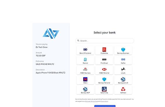Select the Bank