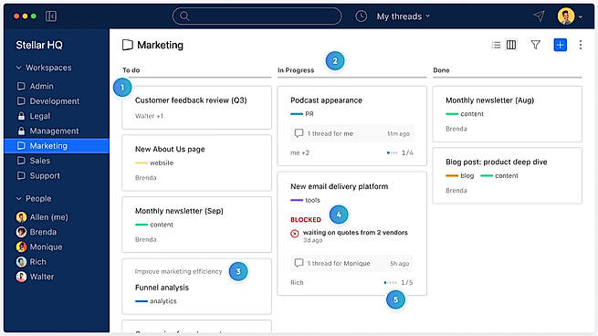 Workspaces Organize