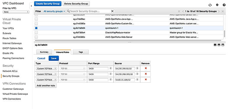 Settings VPC