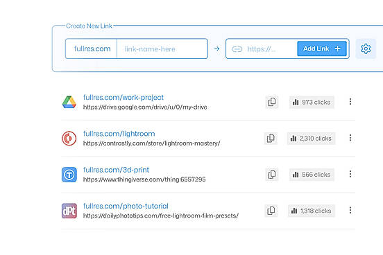 Custom Link Manager