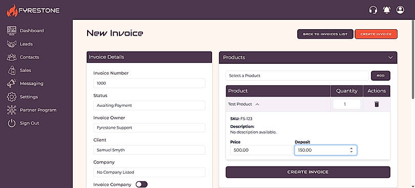 New Invoice
