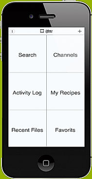 IFTTT screenshot: Access and navigate from the activity log