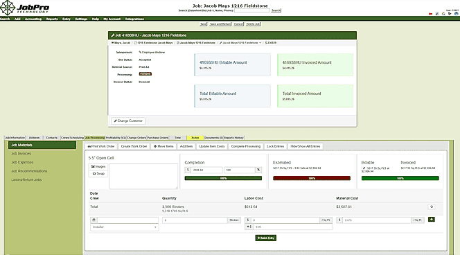 Job Costing