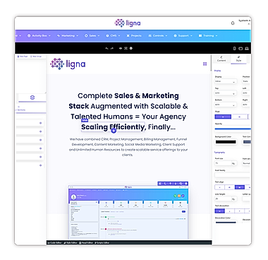 CMS screenshot
