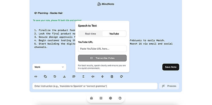Speech to Text
