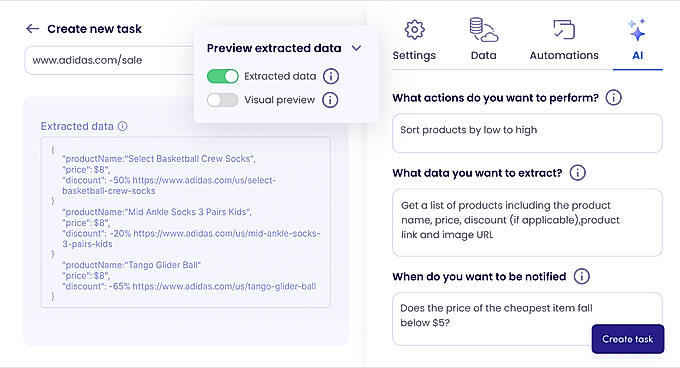 Effortless data extraction