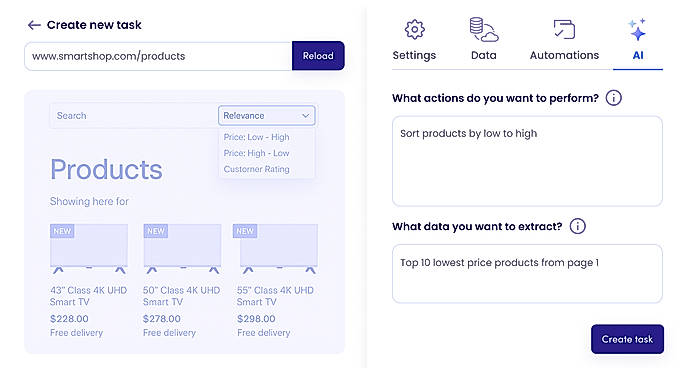 Automate web tasks with ease