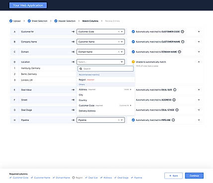 Column Matching