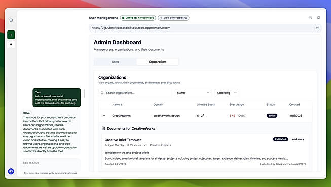Admin Dashboard