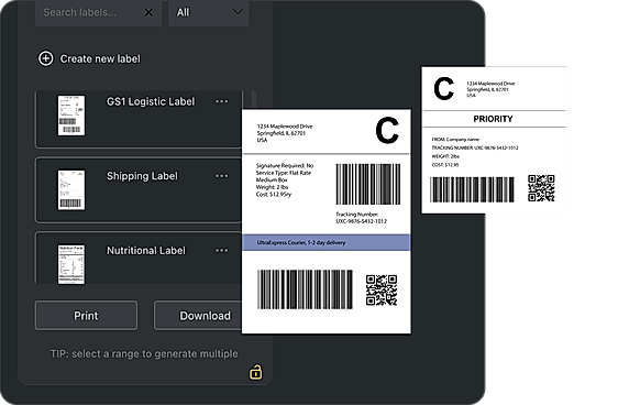 Barcode labels