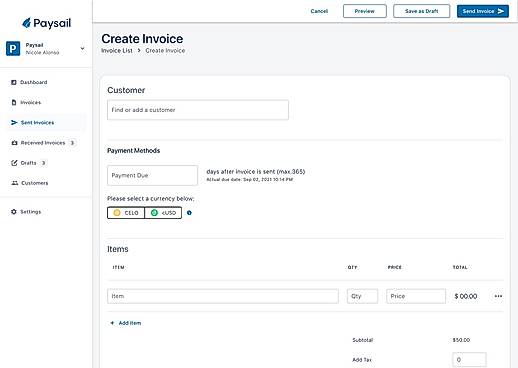 Create Invoice