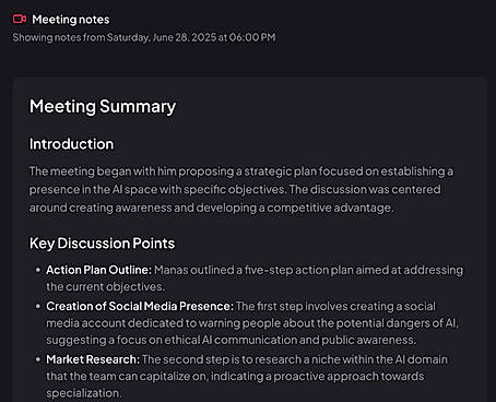 Meeting Notes