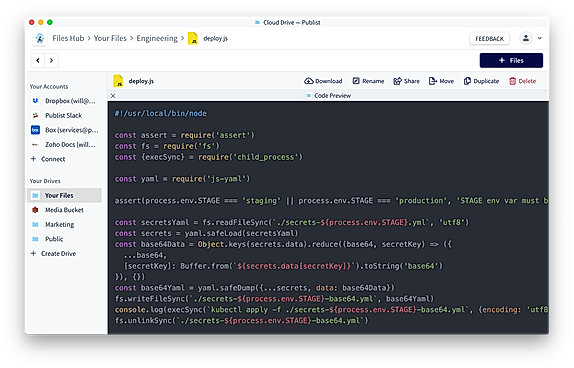 Publist screenshot