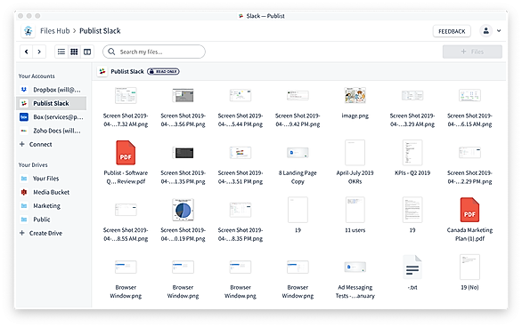 Publist screenshot