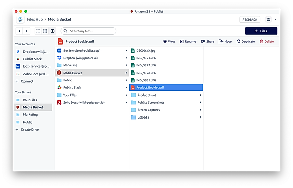 Publist screenshot