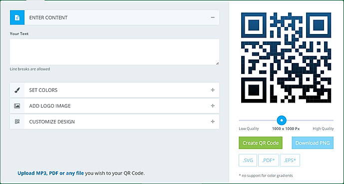 QR Code Generator by TEXT