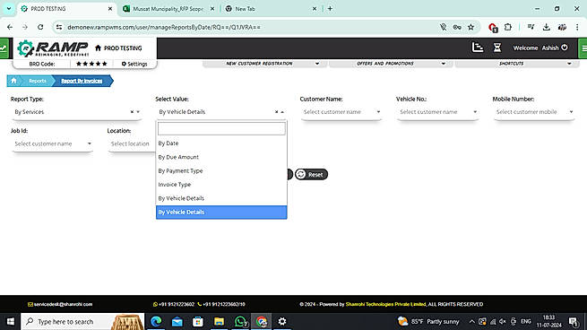Ability to download reports for each vehicle individually or collectively by one click.