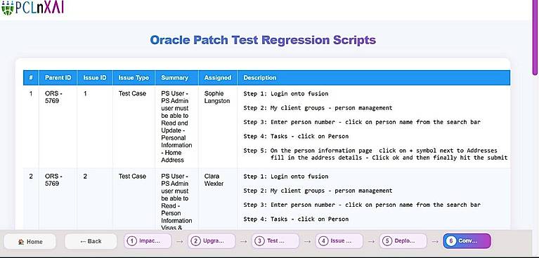 Test Regression Scripts