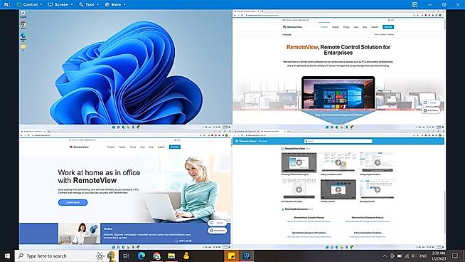 Click View all displays to see all monitors at once
