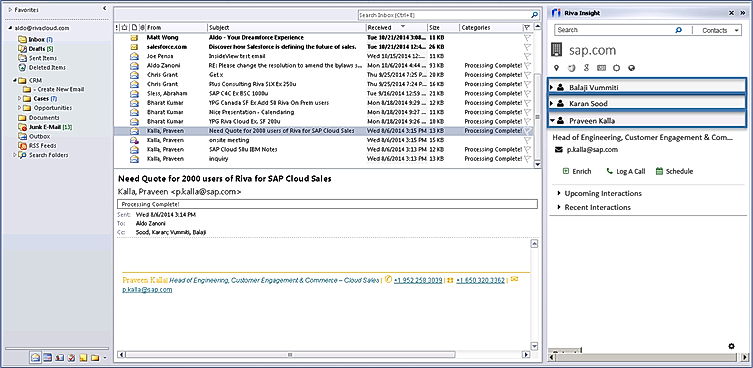 Outlook Access To All Email Contacts