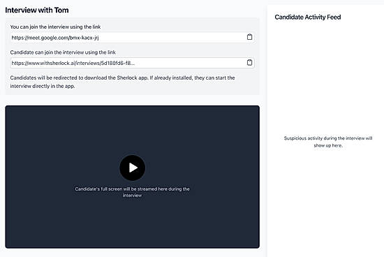 Candidate Activity Feed