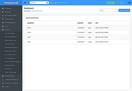 Session Screen