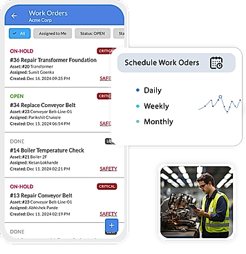 Automate work orders to ensure smooth production