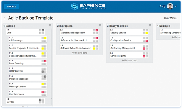 Kanban boards and cards for all your ideas