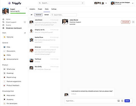 Live chat