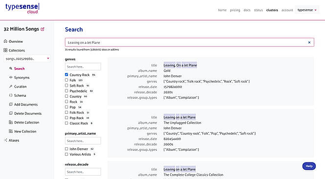 Search screenshot