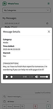 Searchable Audio Transcriptions