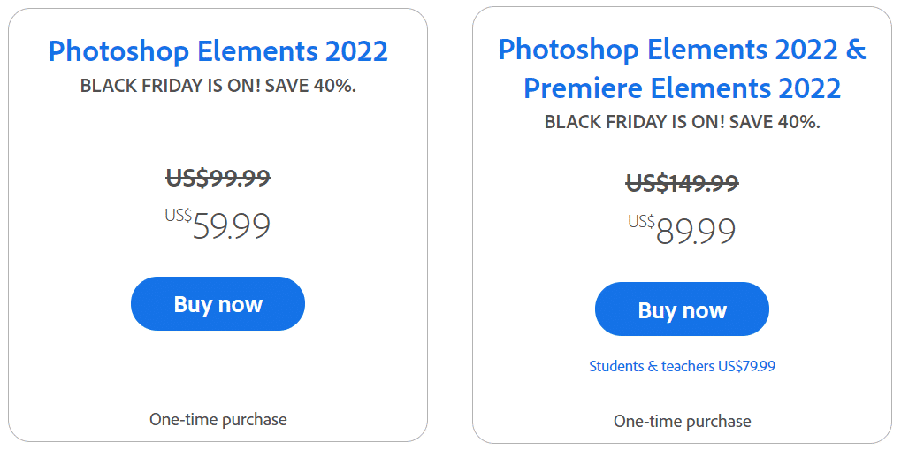 adobe photoshop elements 2018 software prices