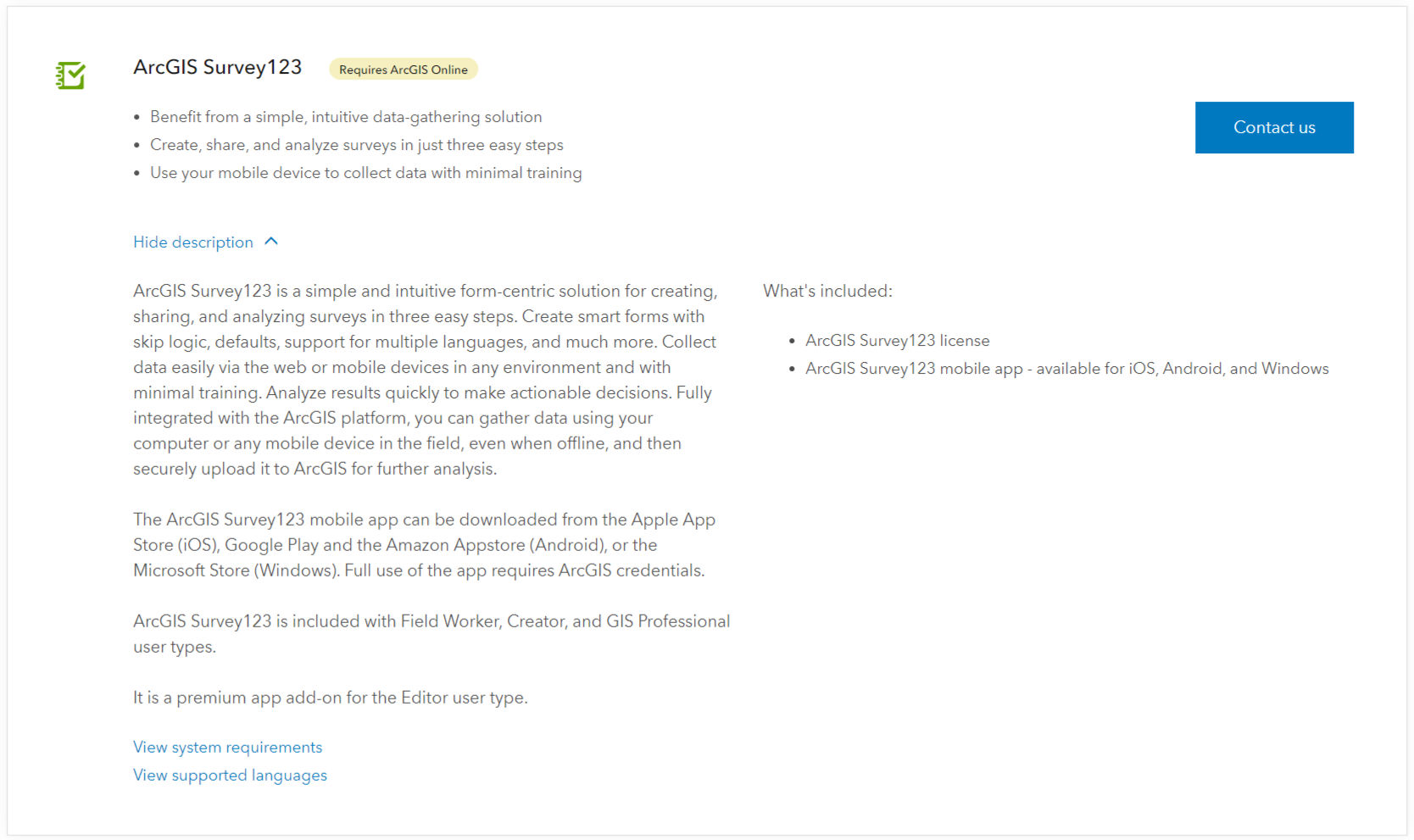 Arcgis Survey123 Pricing Cost And Pricing Plans