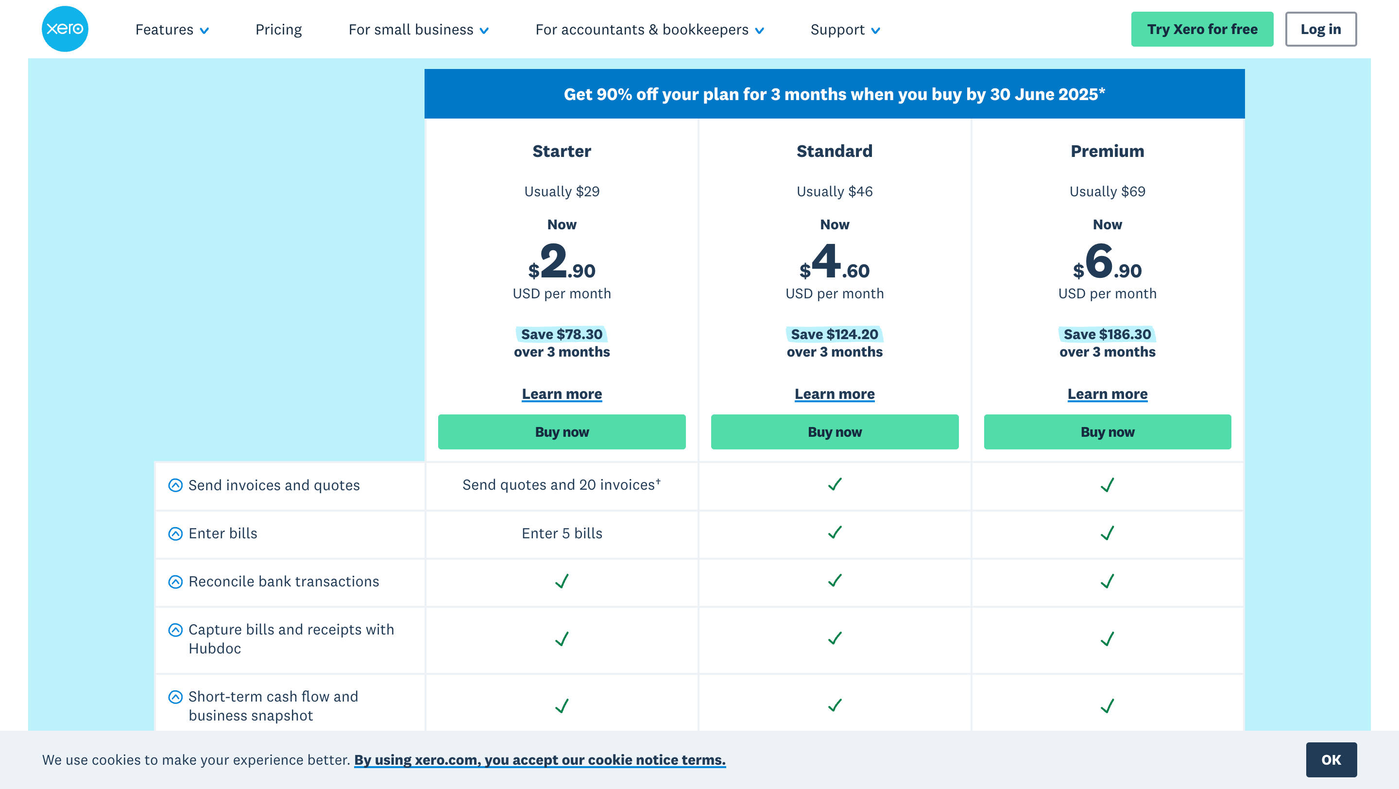Xero Pricing Plans Xero Pricing Plans