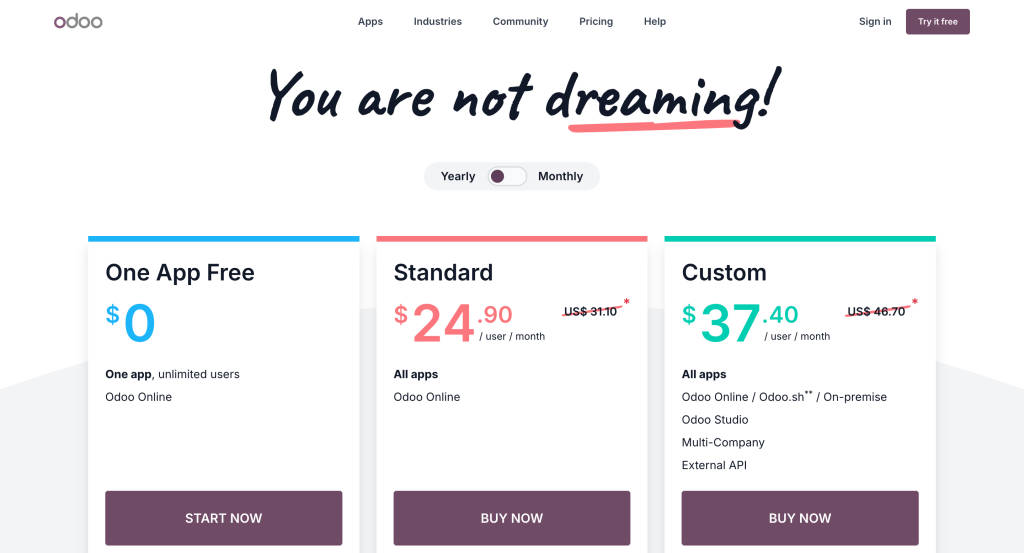 Odoo-Pricing-Plans