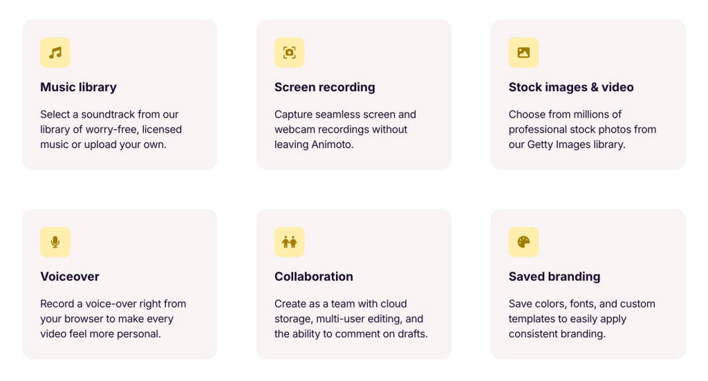 animoto-features