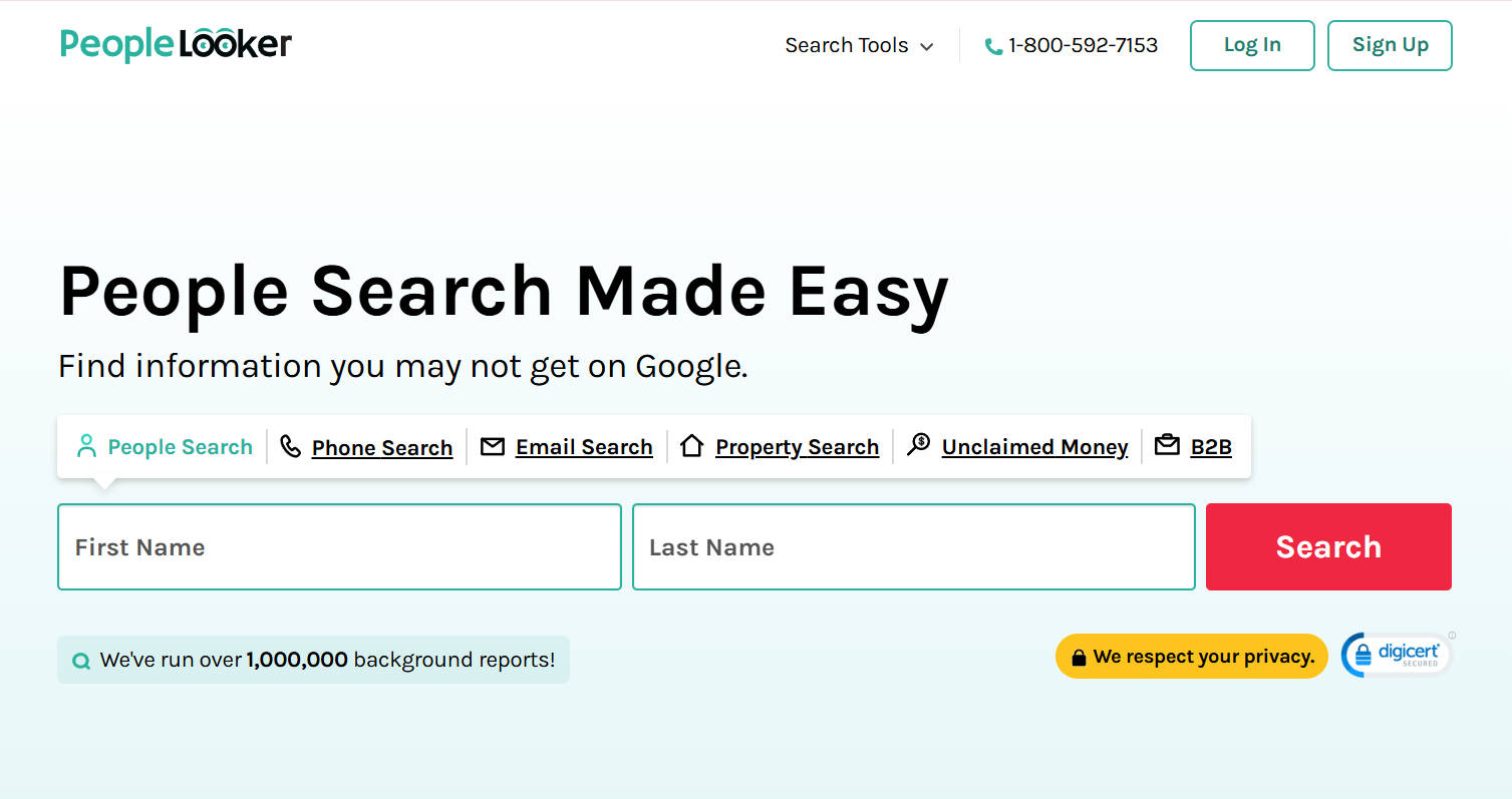 PeopleLooker Dashboard
