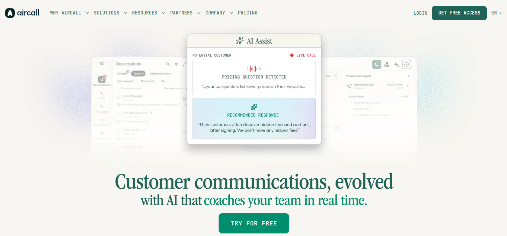 Aircall Dashboard