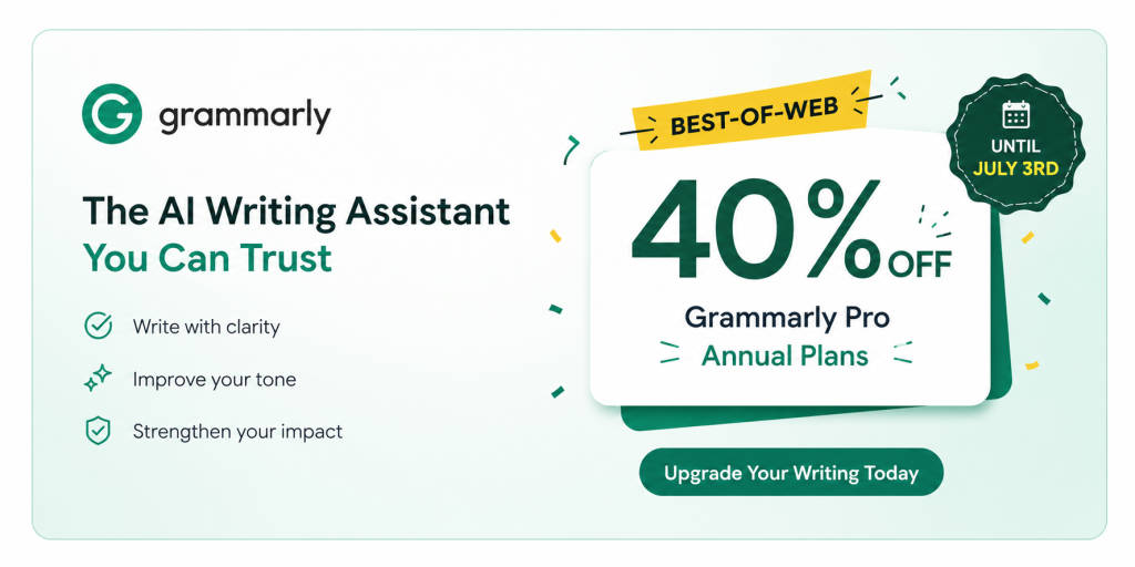 Grammarly Launch Offer