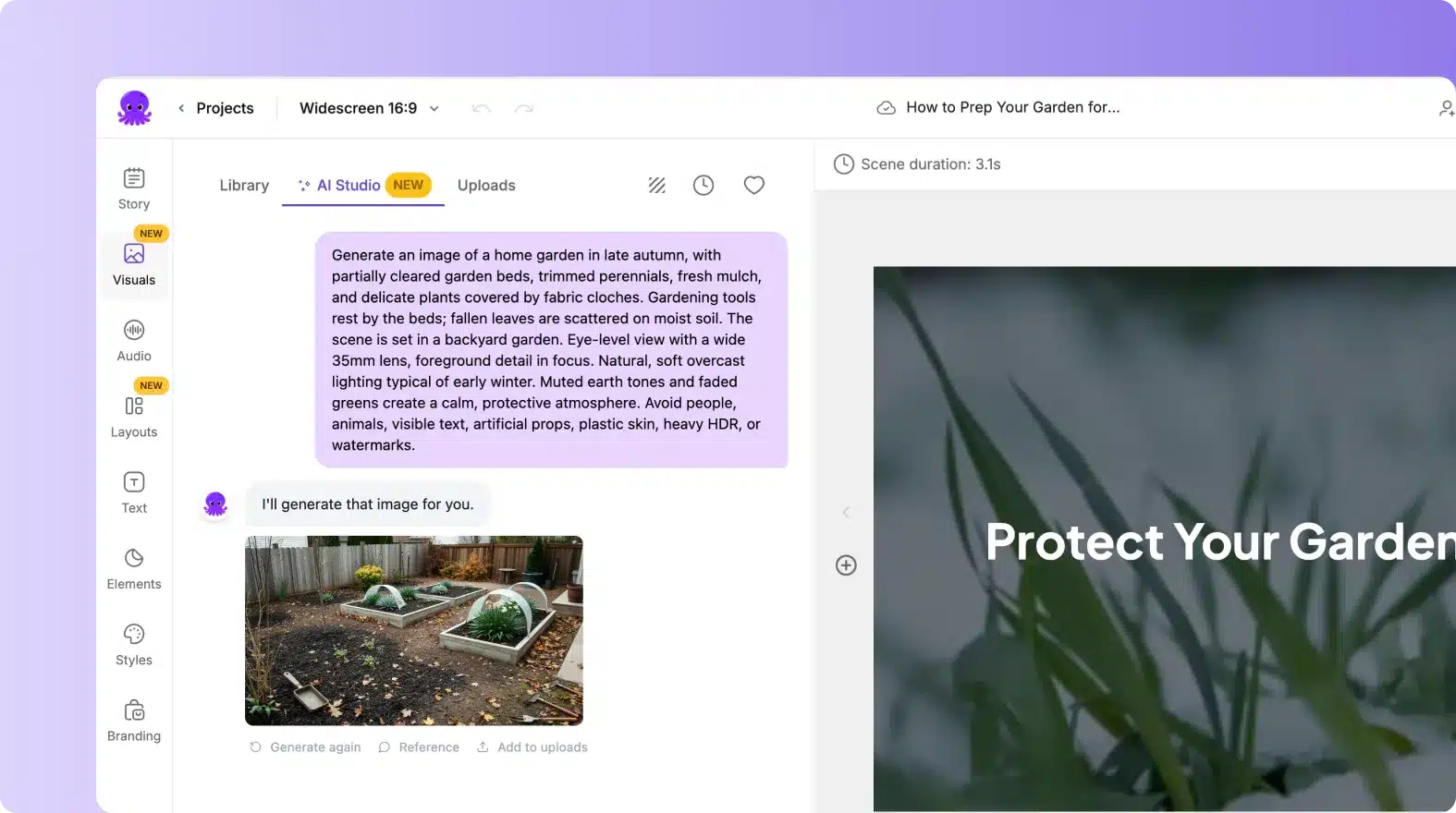 Pictory Dashboard