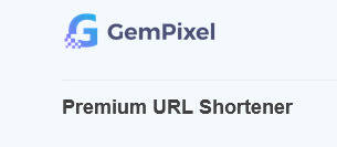 GemPixel Premium URL Shortener logo