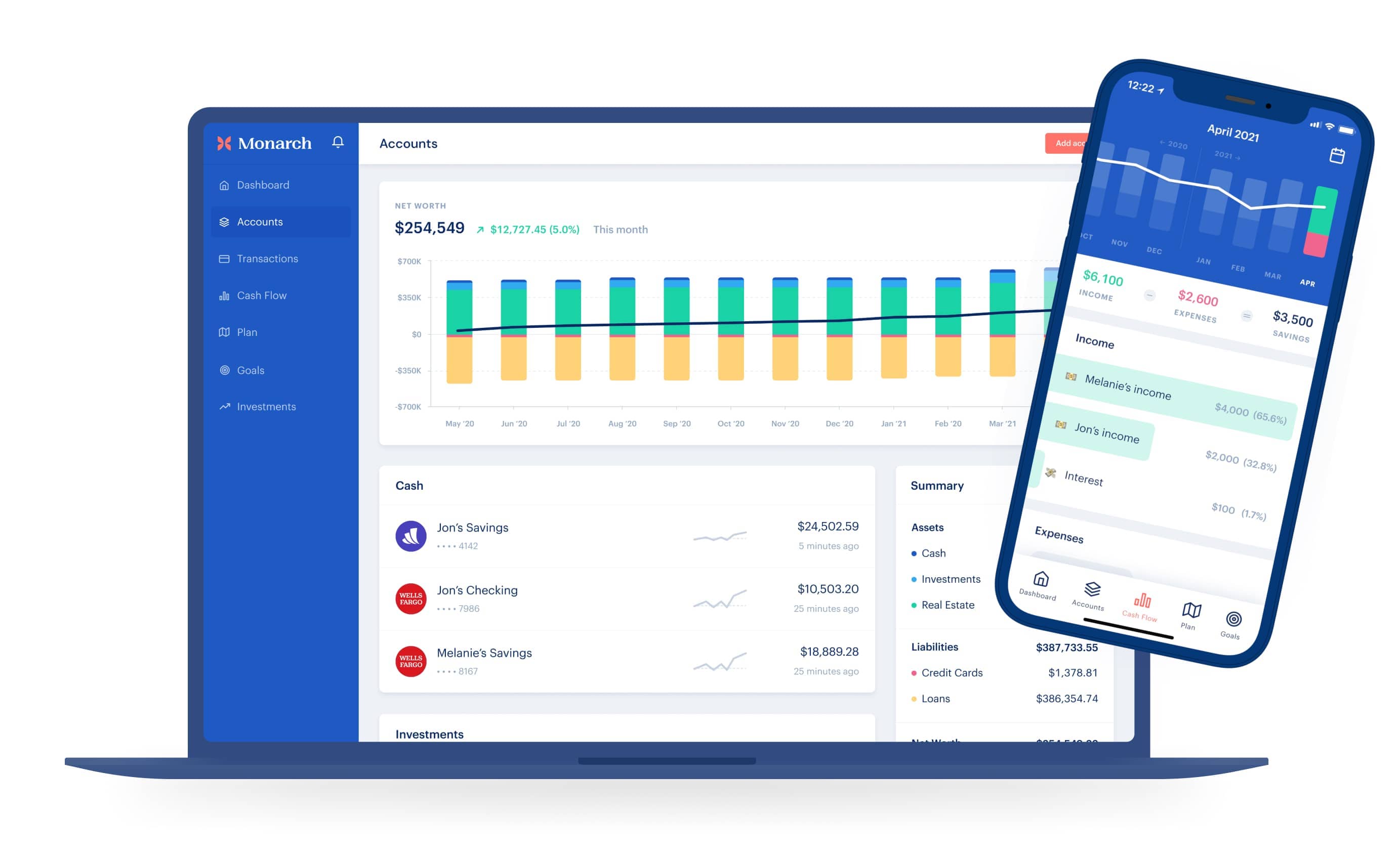 Syncing bank accounts securely in Monarch Money