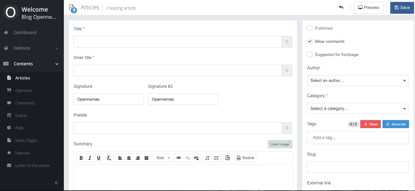 Opennemas Pricing, Reviews and Features (June 2021) - SaaSworthy.com