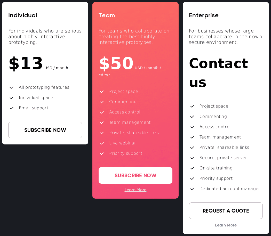 protopie pricing